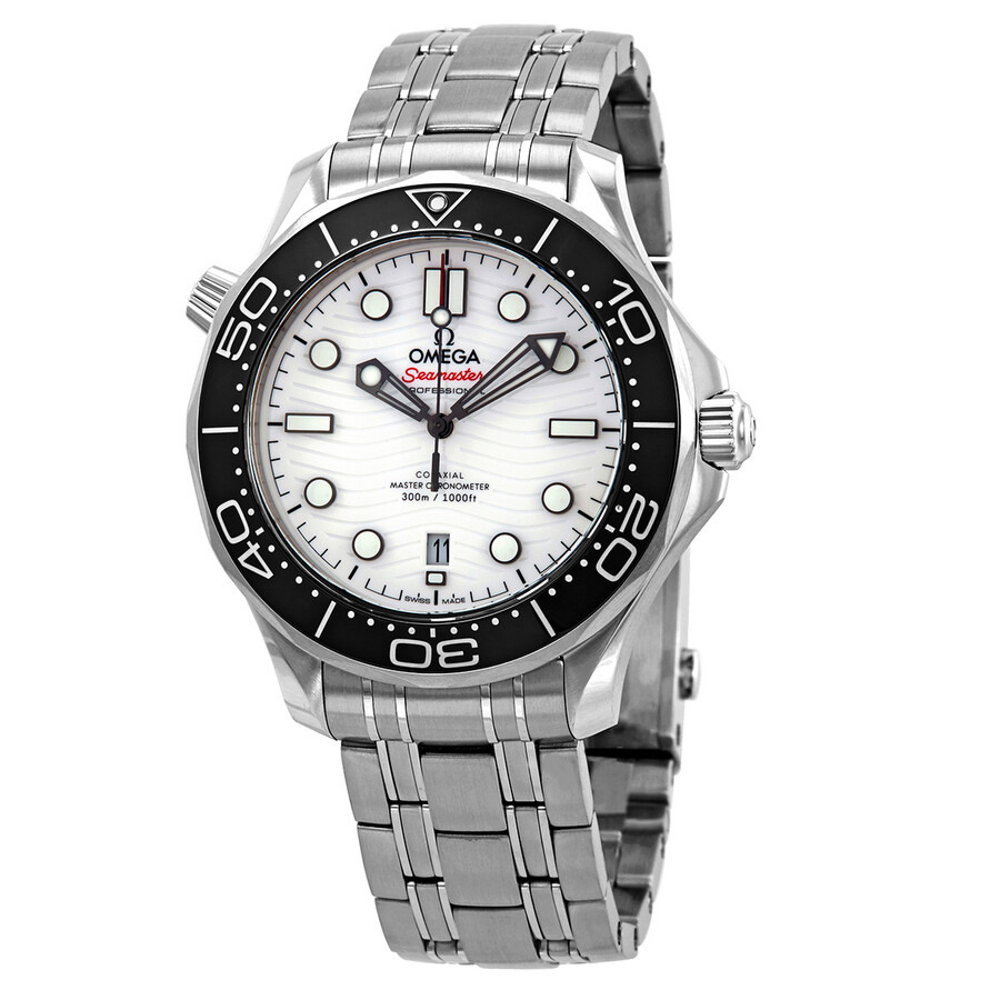 Pre-owned Omega Seamaster Automatic Chronometer White Dial Men's Watch 210.30.42.20.04.001 - 1