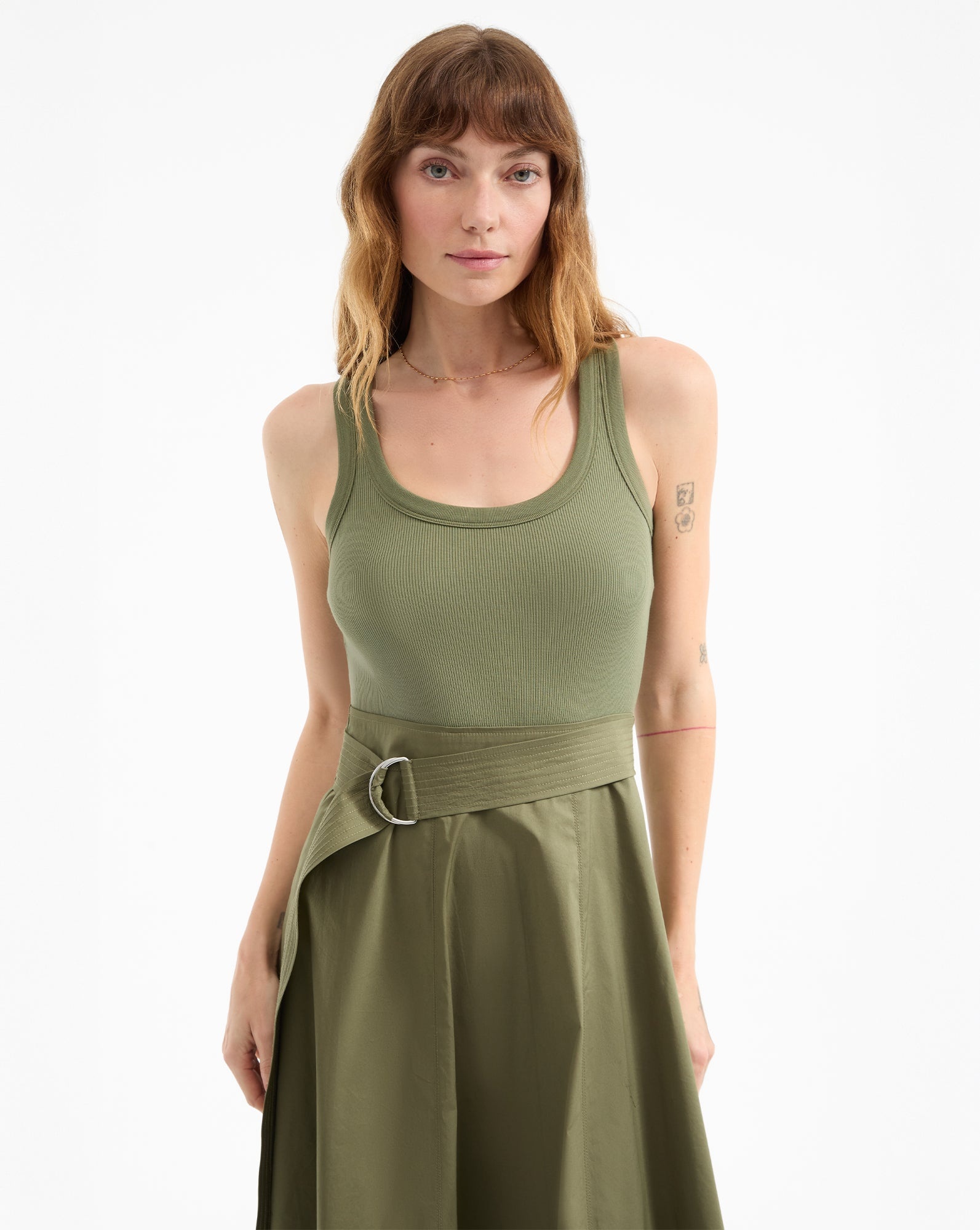 ENNIS MIXED-MEDIA DRESS - 3
