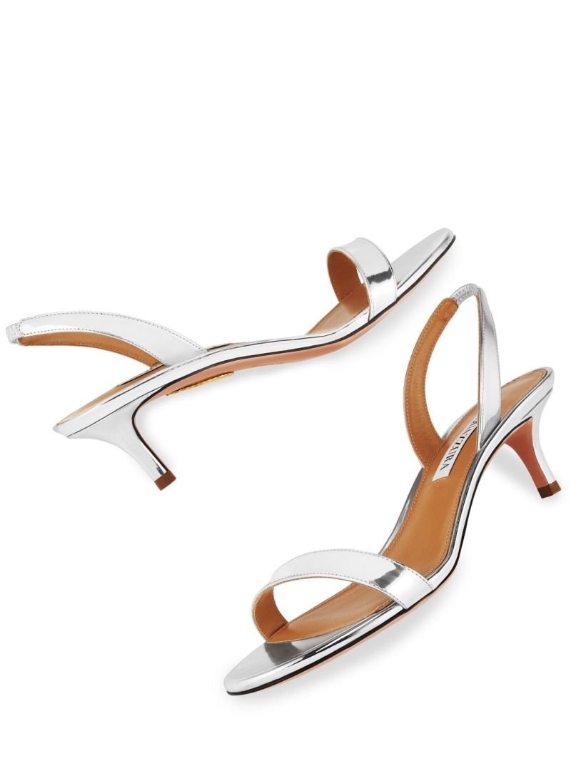 50mm So Nude leather slingback sandals - 4