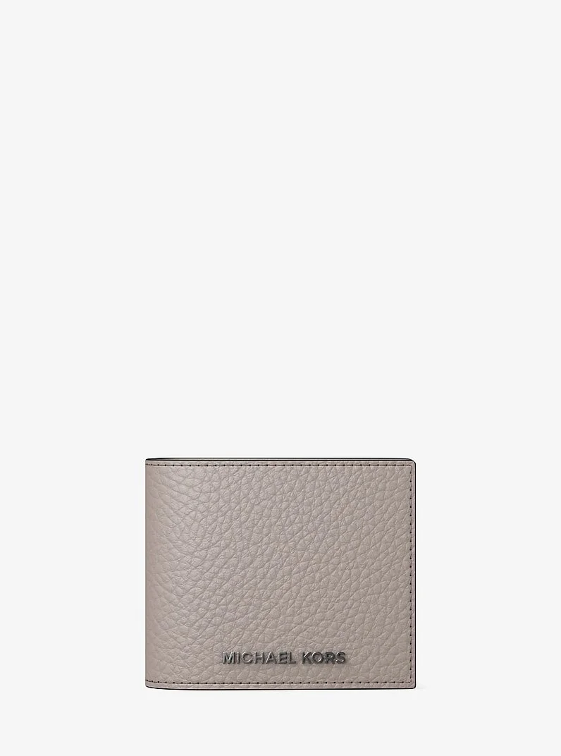 Hudson Pebbled Leather Billfold Wallet - 1