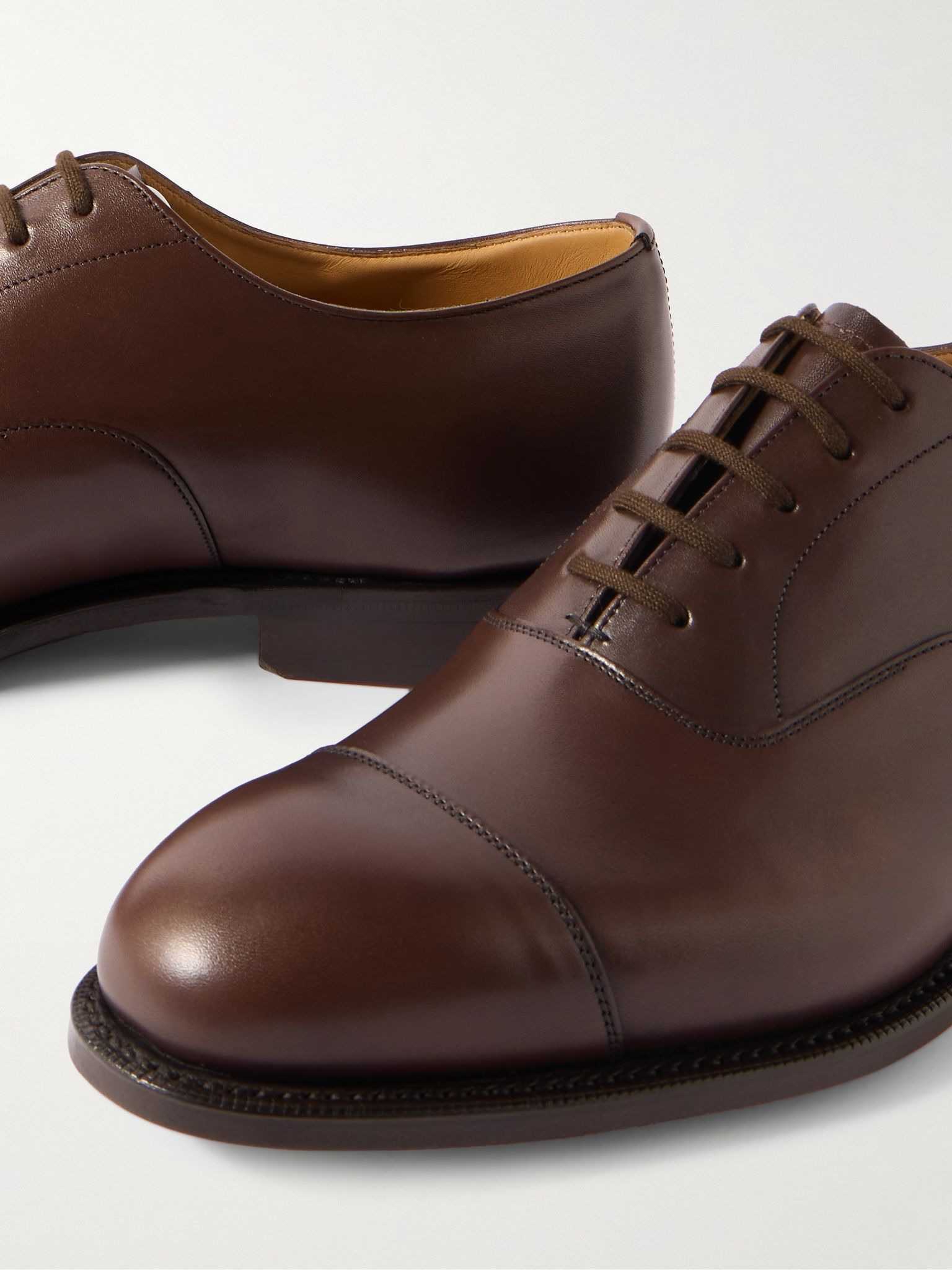 Consul Leather Oxford Shoes Dark brown - 6
