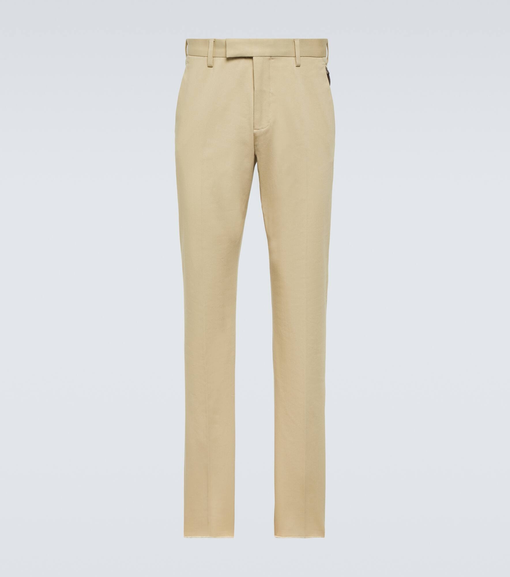 Cotton slim chinos - 1