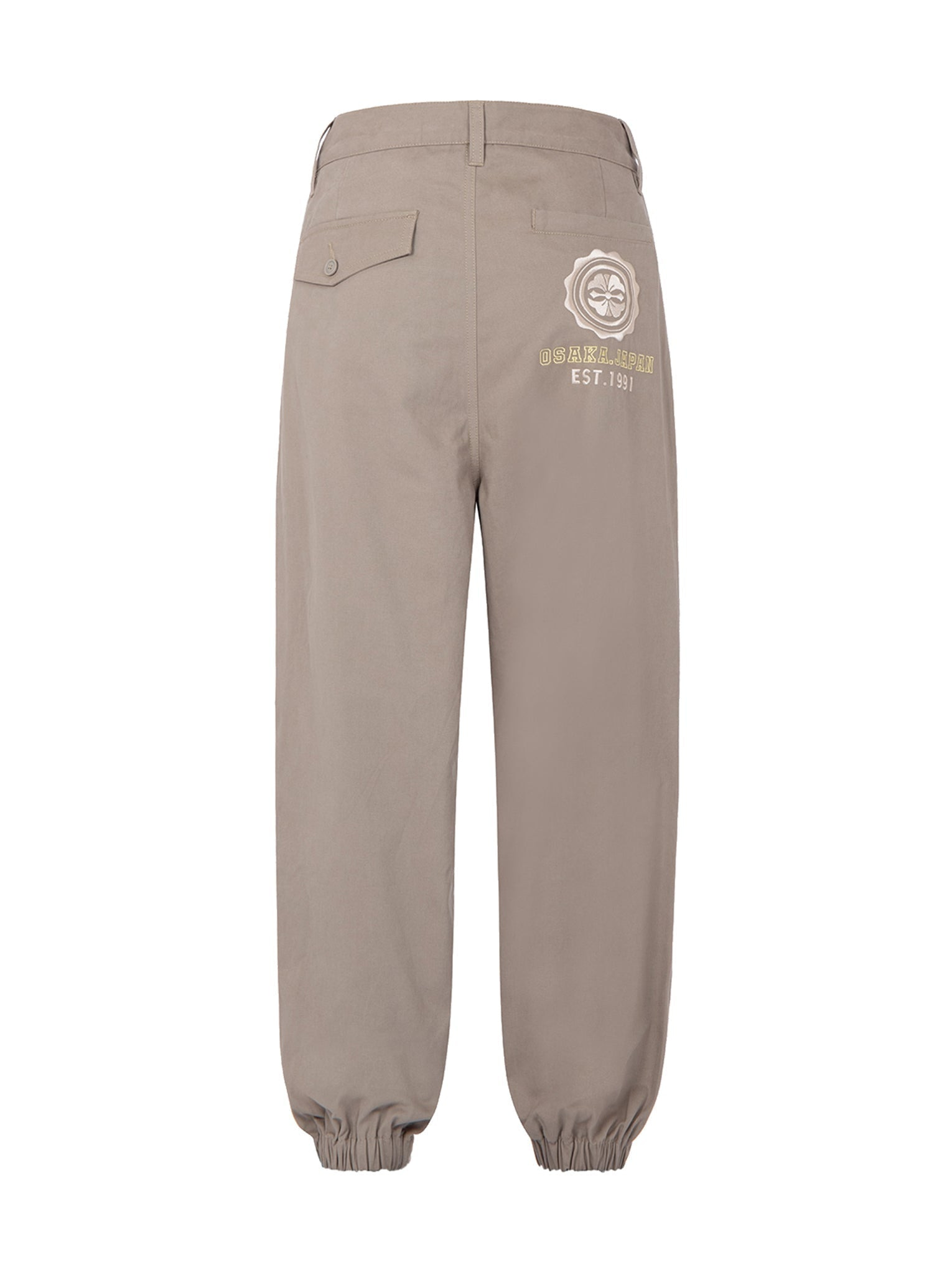KAMON EMBROIDERY WIDE LEG JOGGERS - 11
