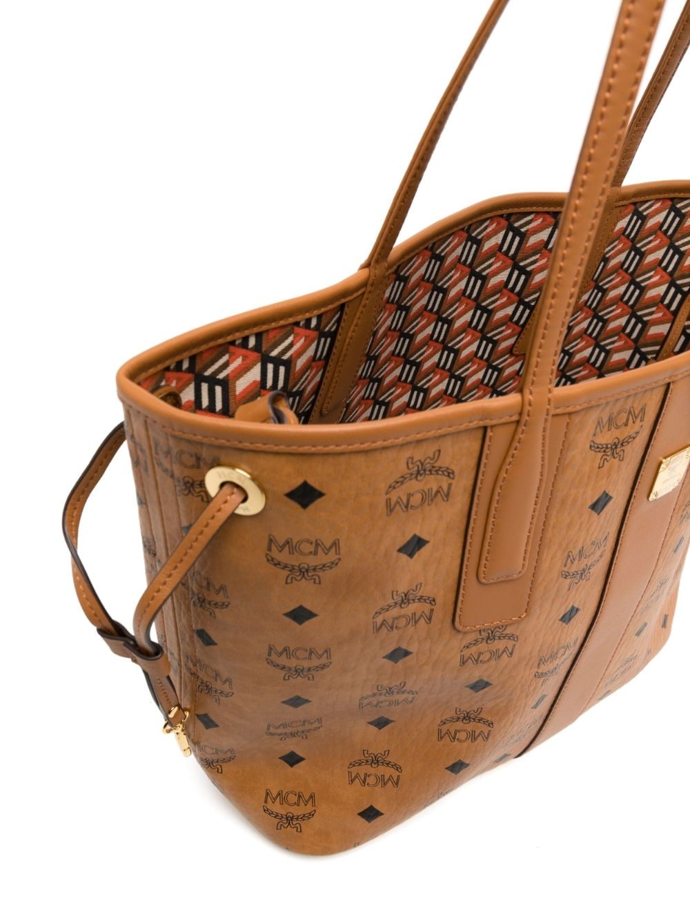 small Liz monogram-pattern tote bag - 5