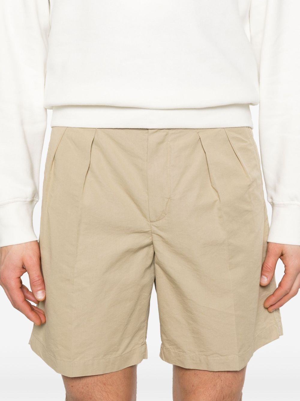 pleat-detail shorts - 5