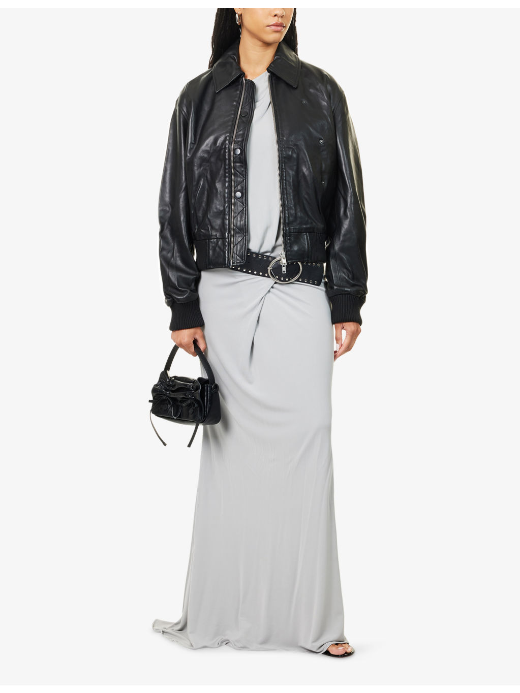 Flight Leather Bomber Jacket - 2