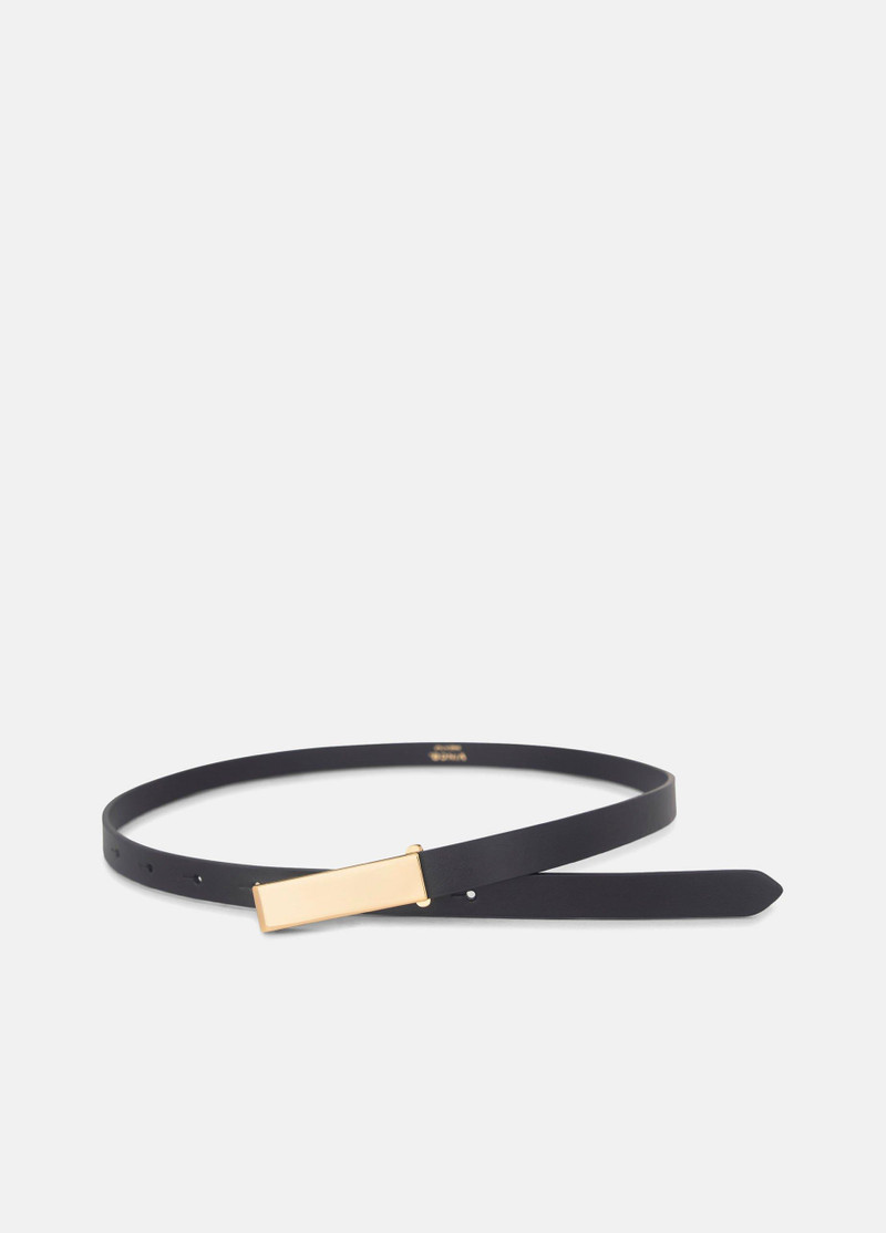 Vince Women's 15mm Elongated Plaque Leather Belt outlook