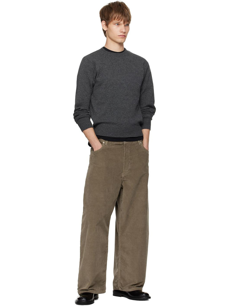 AURALEE Gray Light Cashmere Knit Sweater outlook