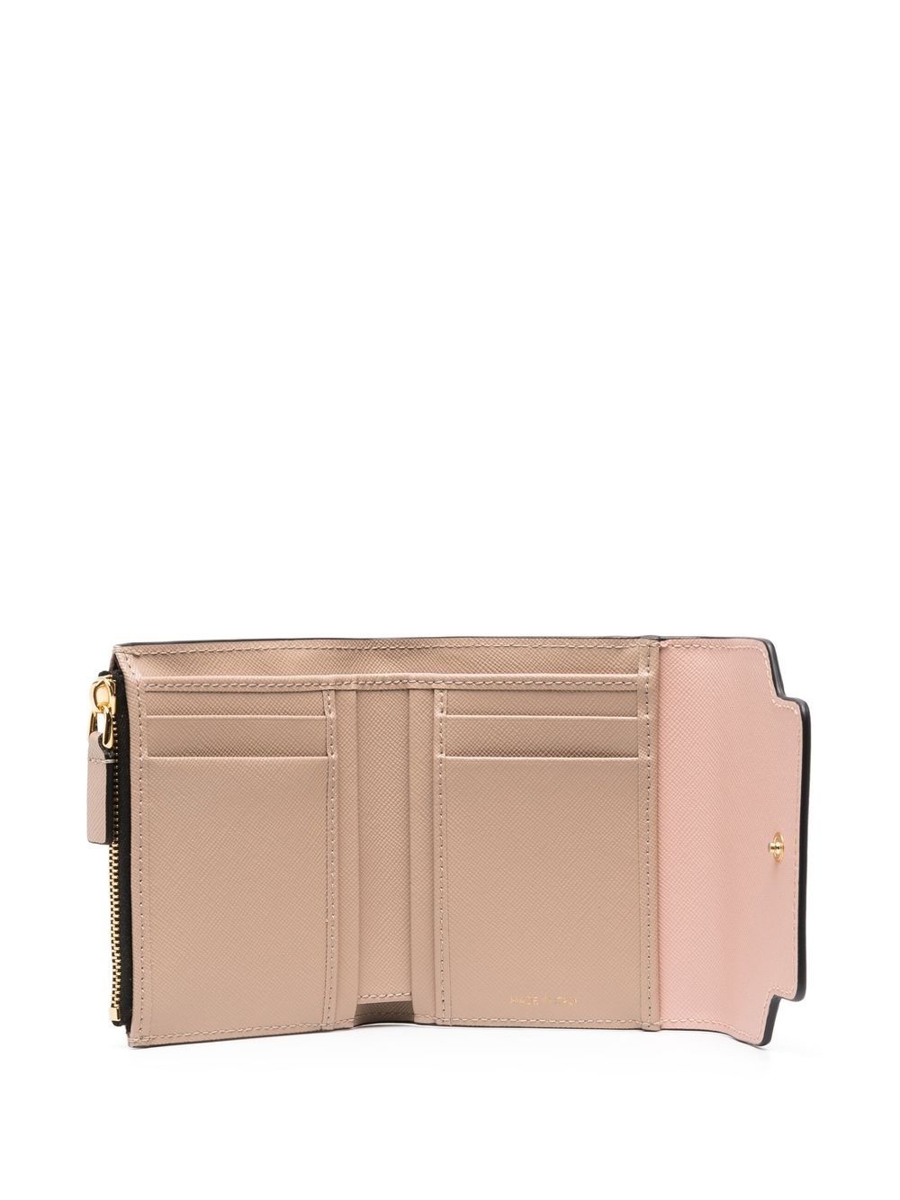 colour-block leather purse - 3
