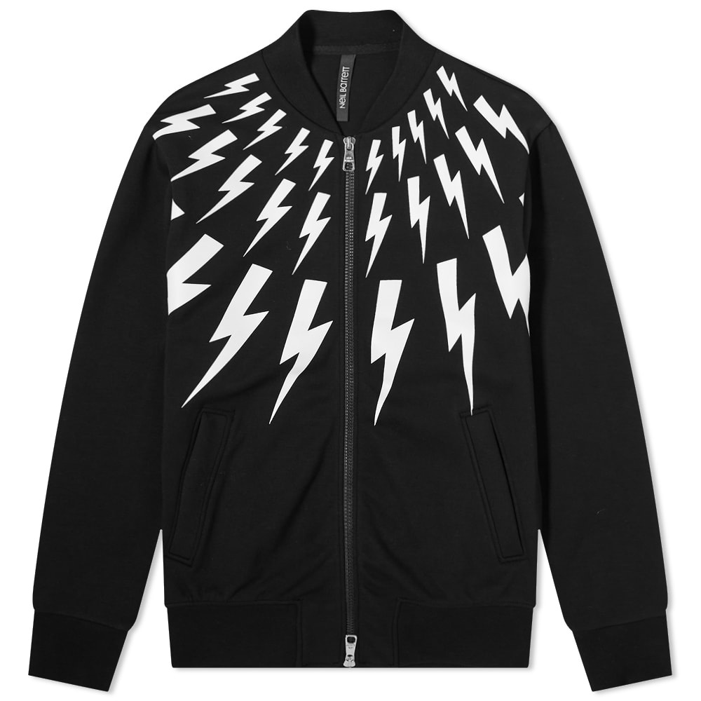 Neil Barrett Fairisle Thunderbolt Jersey Bomber Jacket - 1