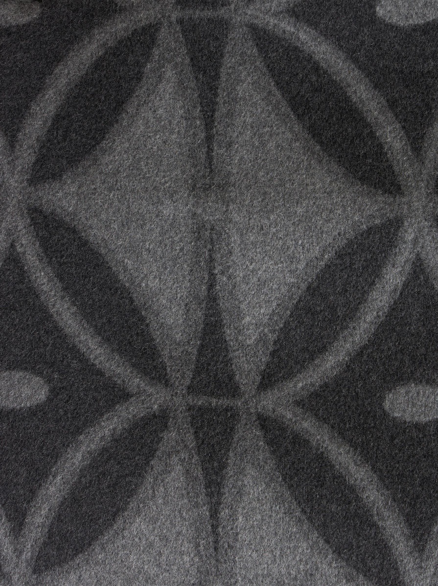 JACQUARD WOOL COAT - 6