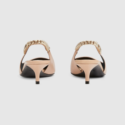 GUCCI Gucci Signoria slingback pump outlook