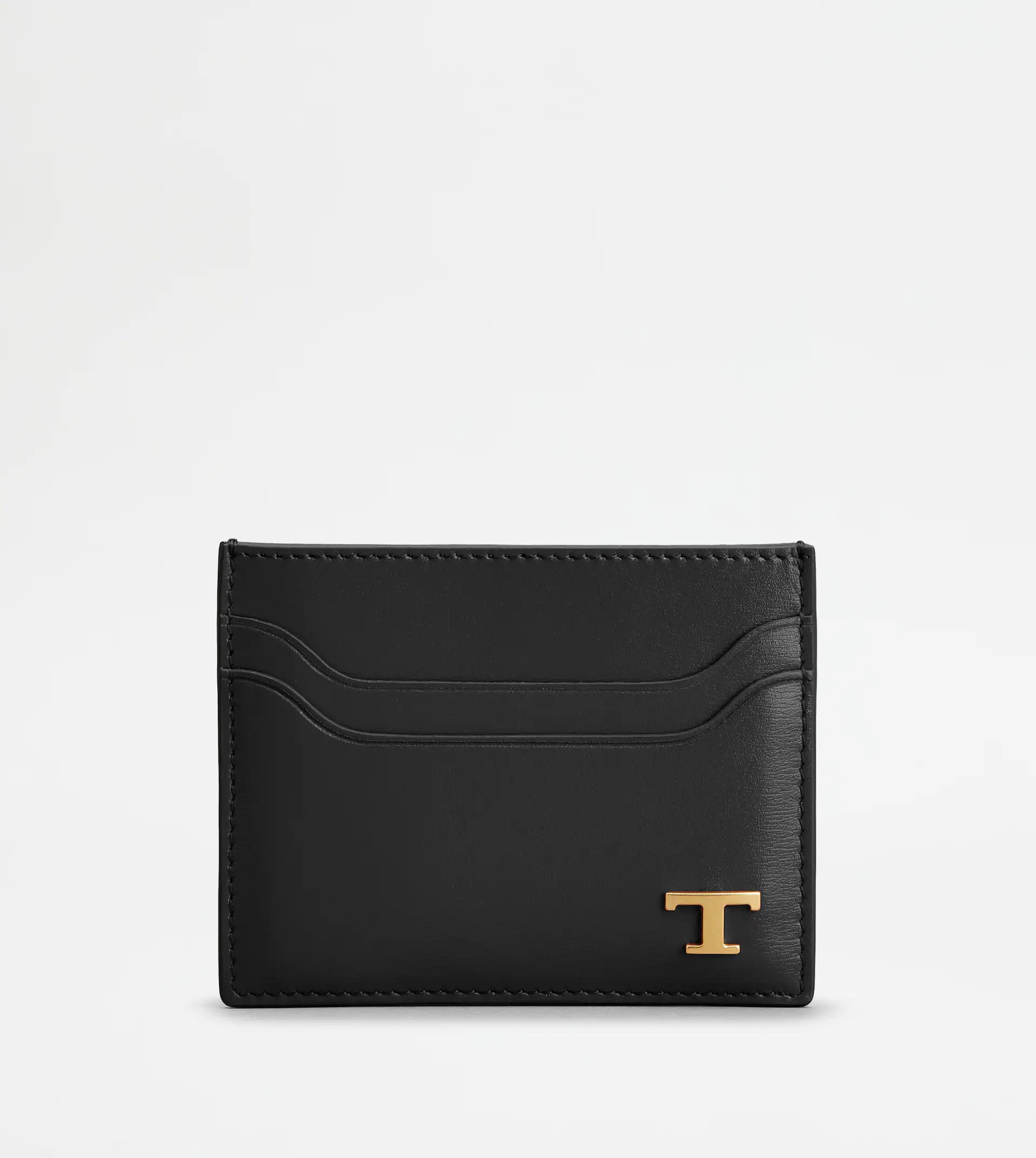 TOD'S CARD HOLDER IN LEATHER - BLACK - 1