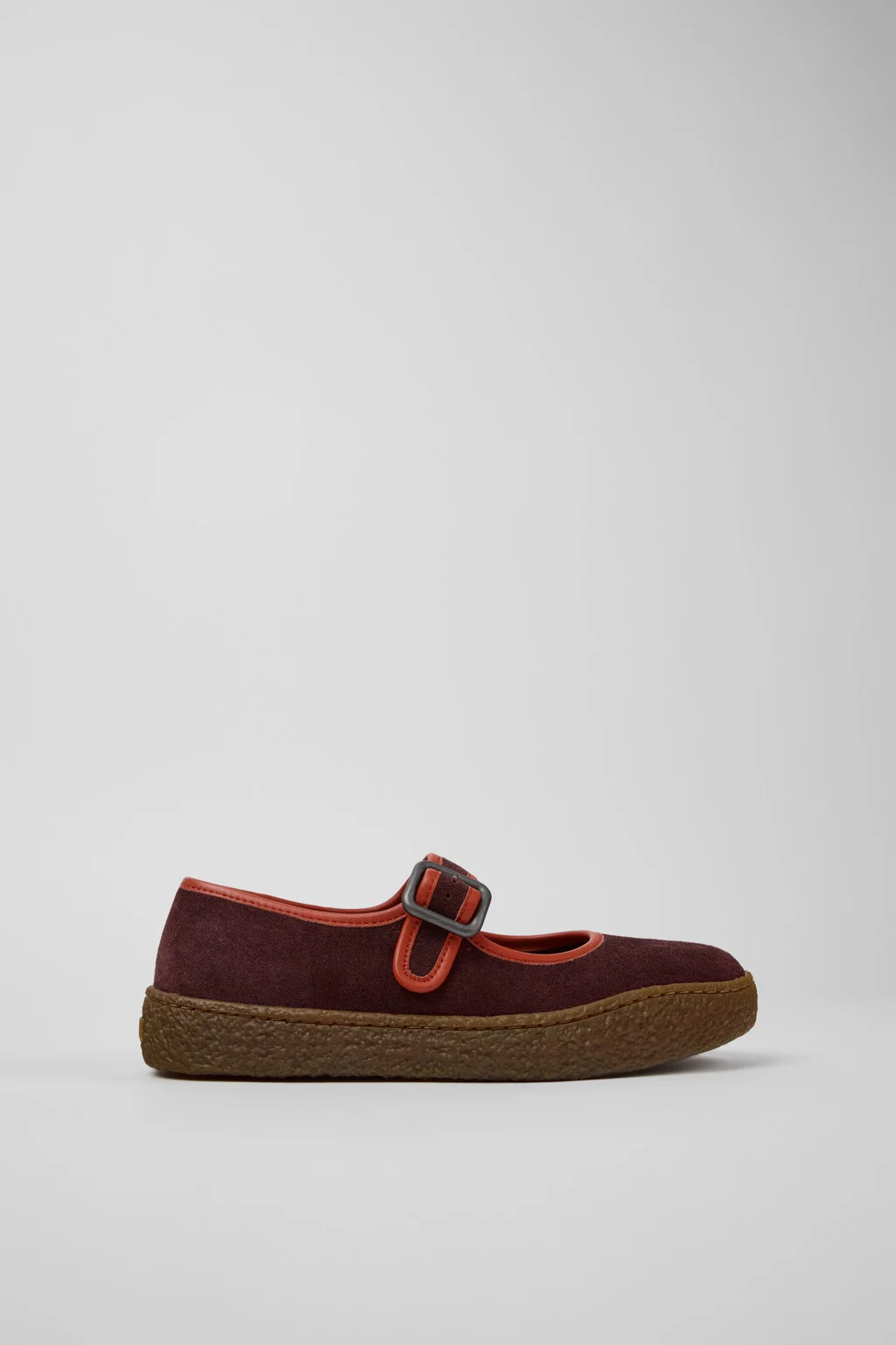 Peu Terreno Burgundy Nubuck and Leather Sneakers for Women. - 1