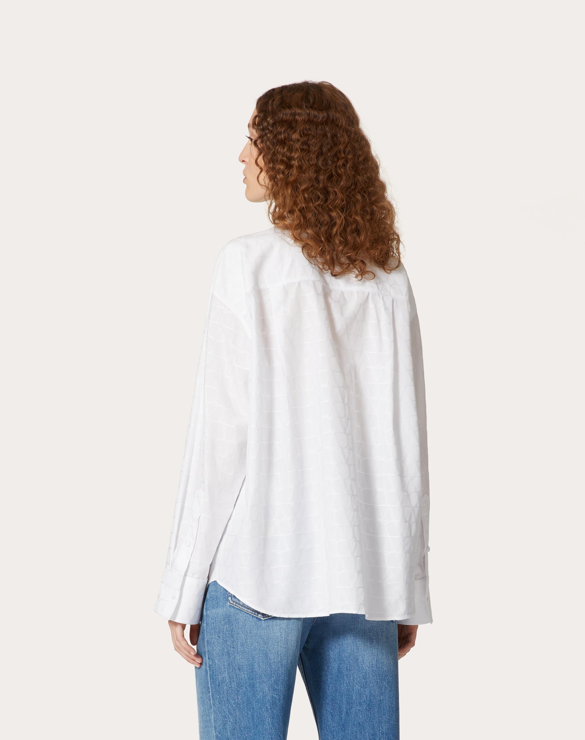 TOILE ICONOGRAPHE COTTON POPELINE JACQUARD BLOUSE - 4