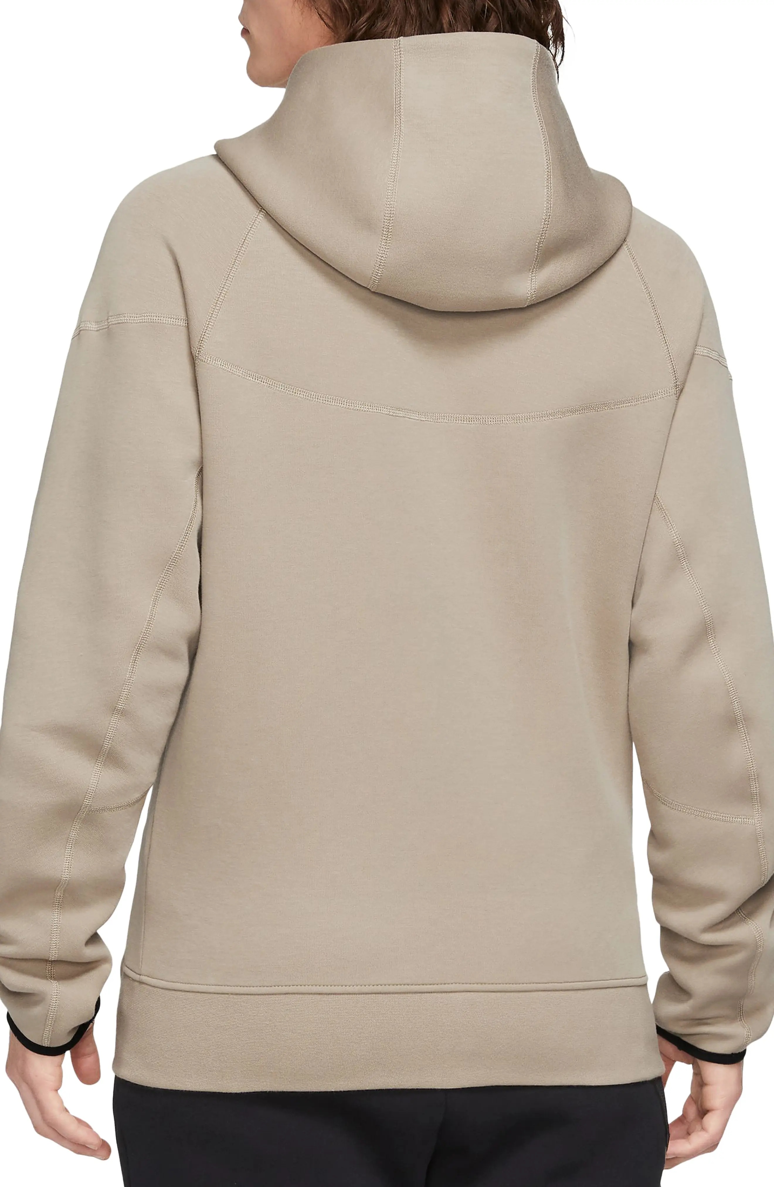 Tech Fleece Windrunner Zip Hoodie in Khaki/Black - 2