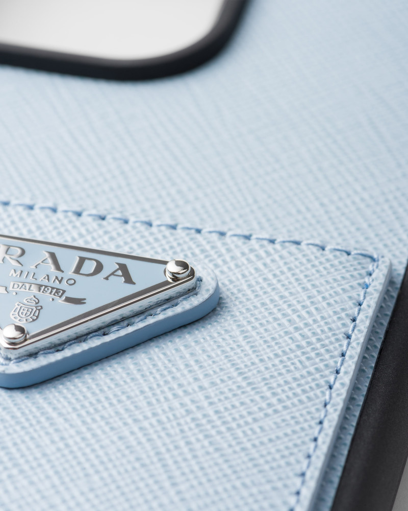 Prada Saffiano leather cover for iPhone 15 Pro Max outlook