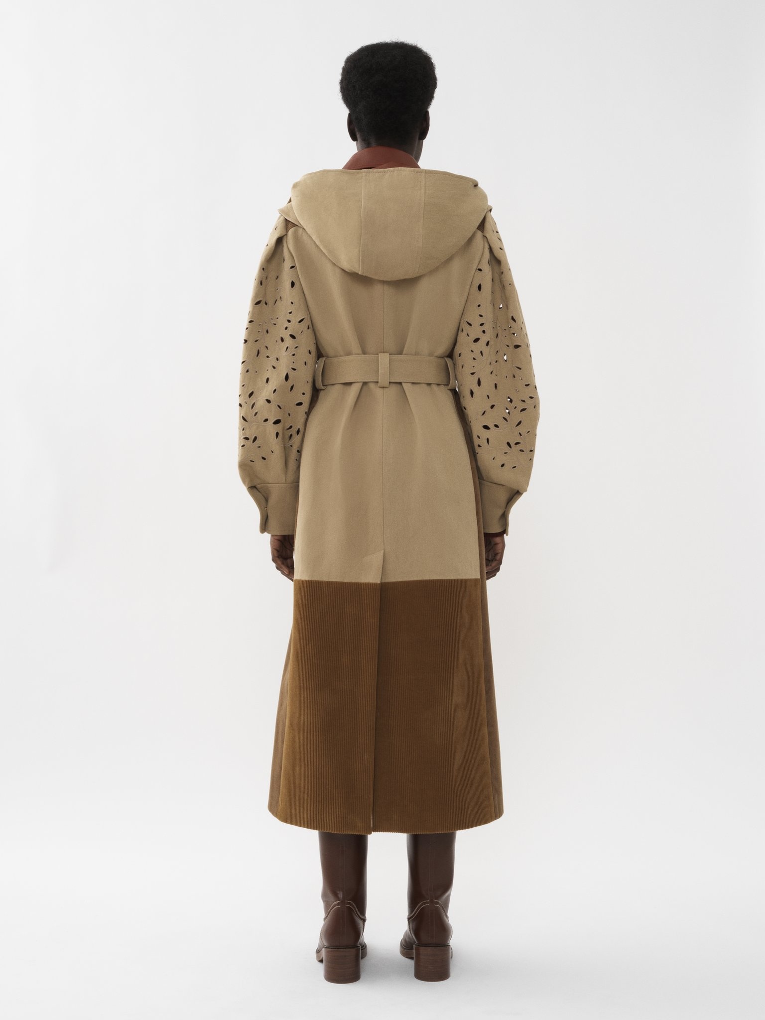 HOODED TRENCH COAT - 3