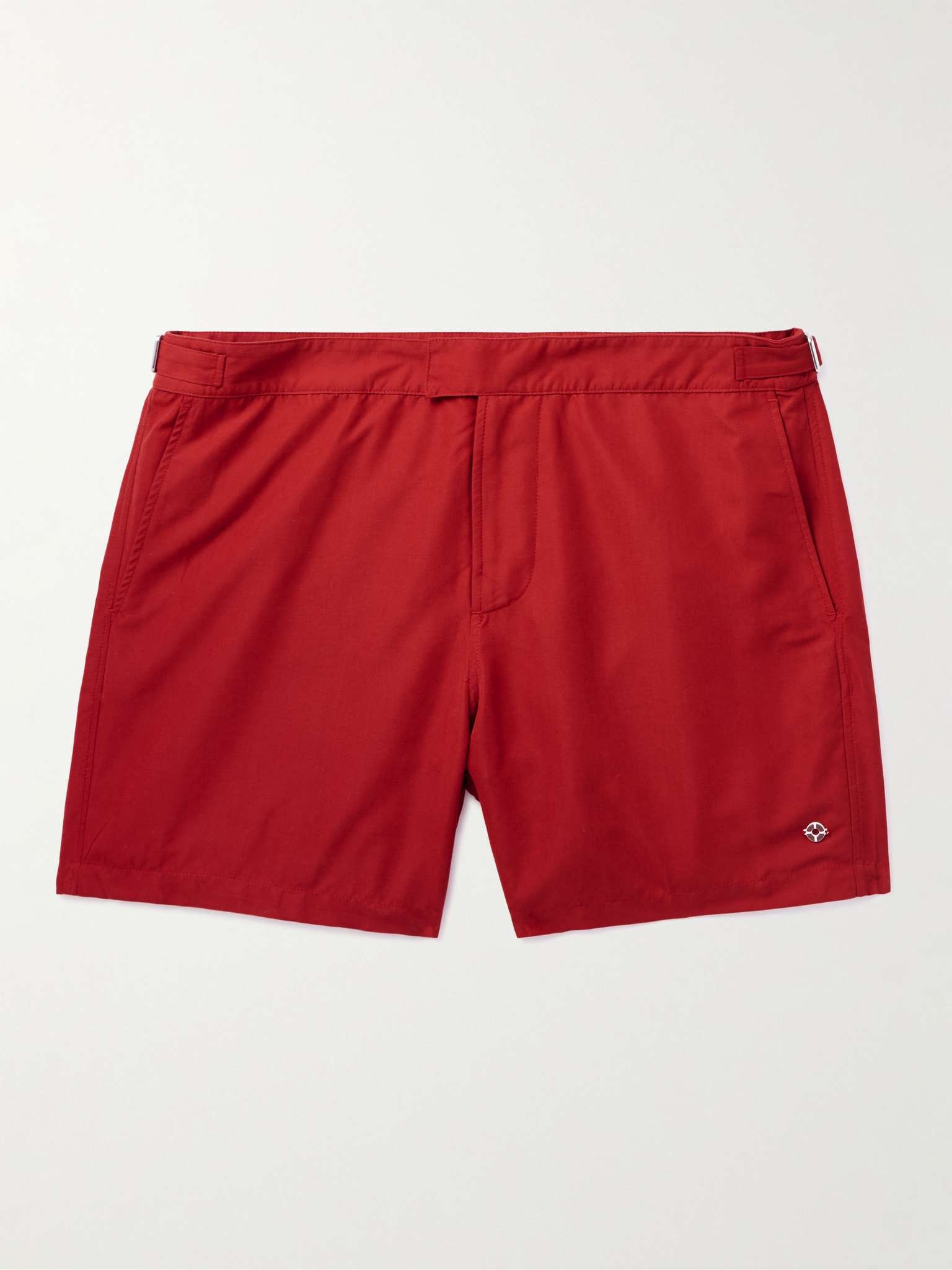 Straight-Leg Mid-Length Swim Shorts - 1