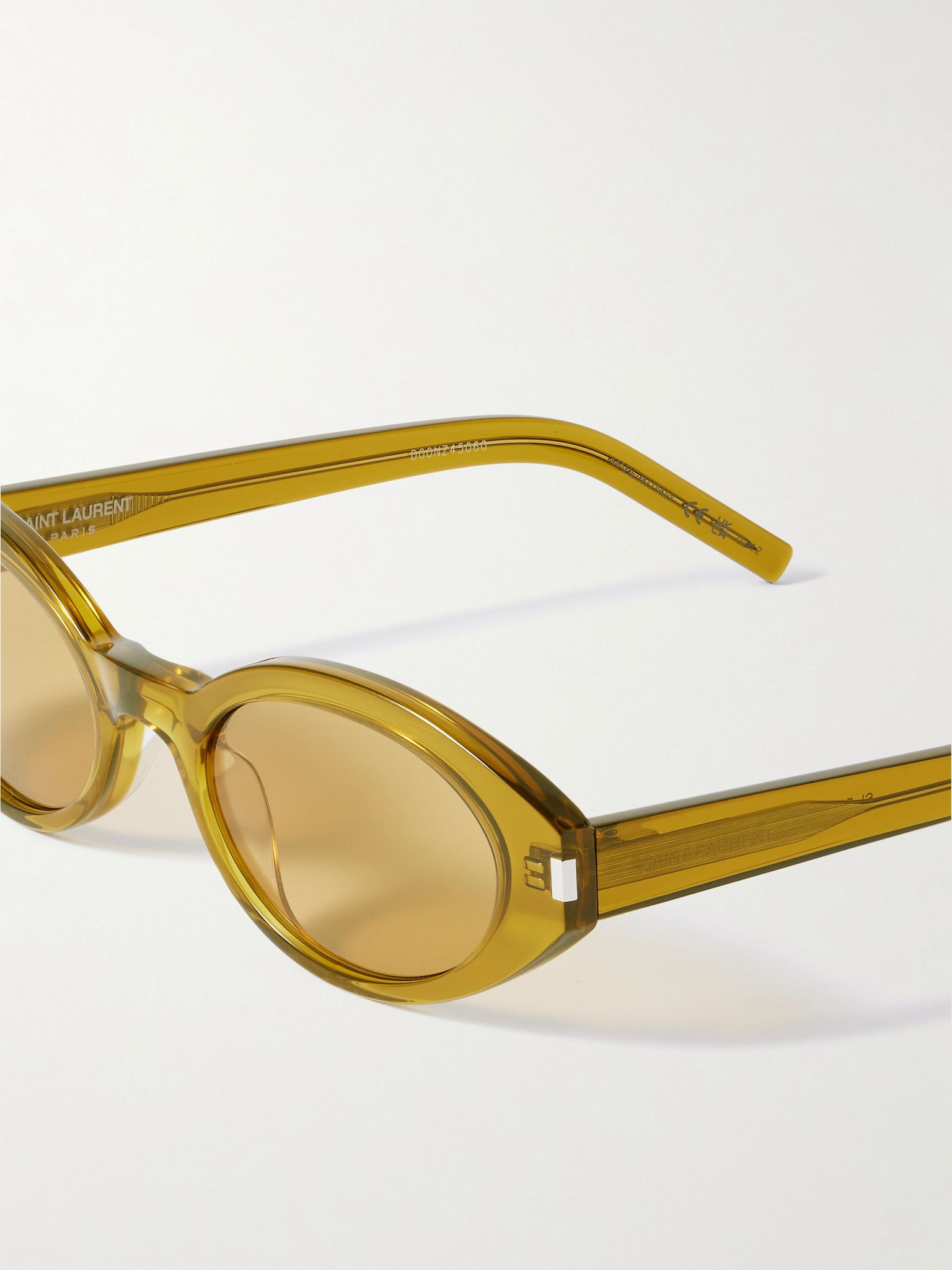 Oval-frame acetate sunglasses Green - 4