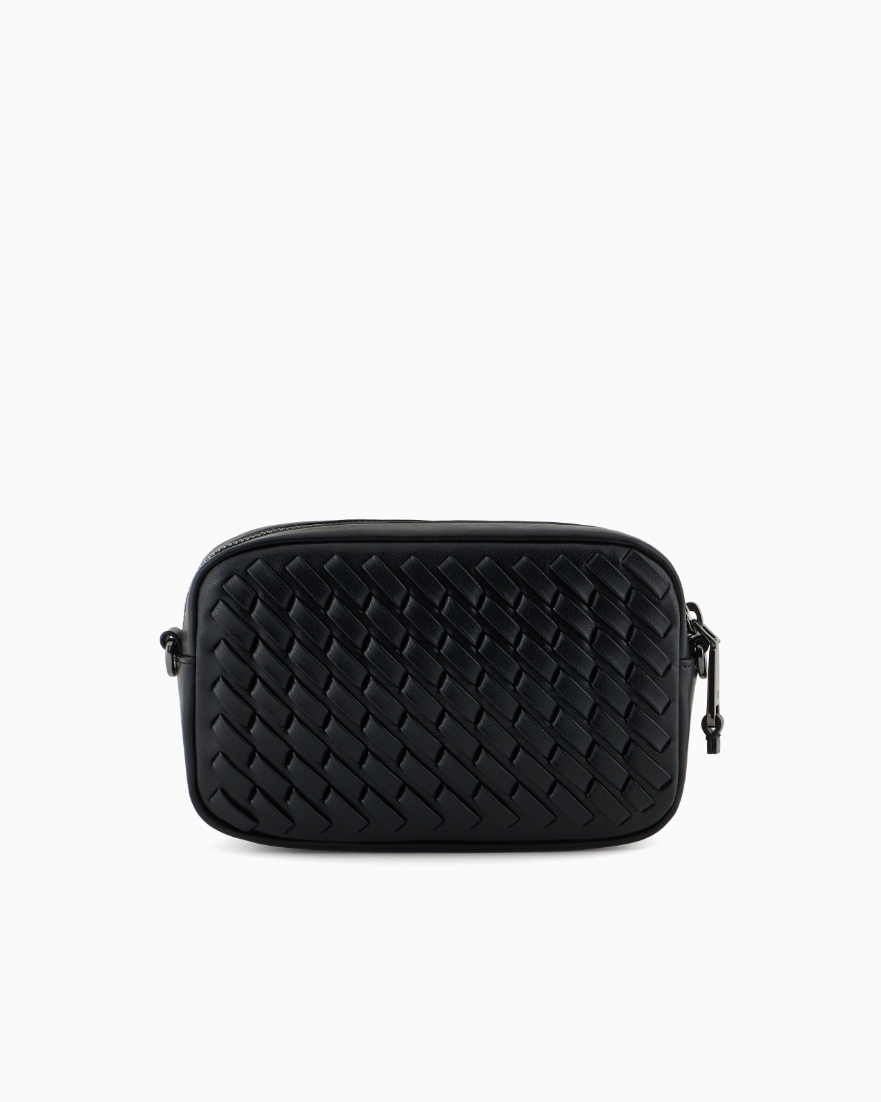 INTERWOVEN LEATHER CAMERA CASE WITH CHAIN SHOULDER STRAP - 3