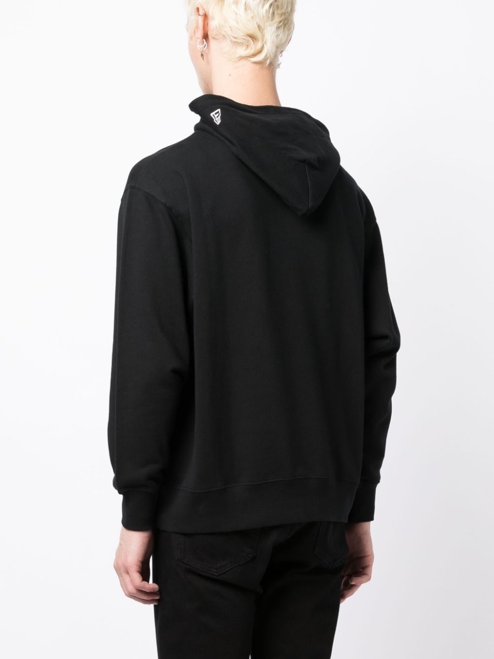 x New Era logo-print cotton hoodie - 4