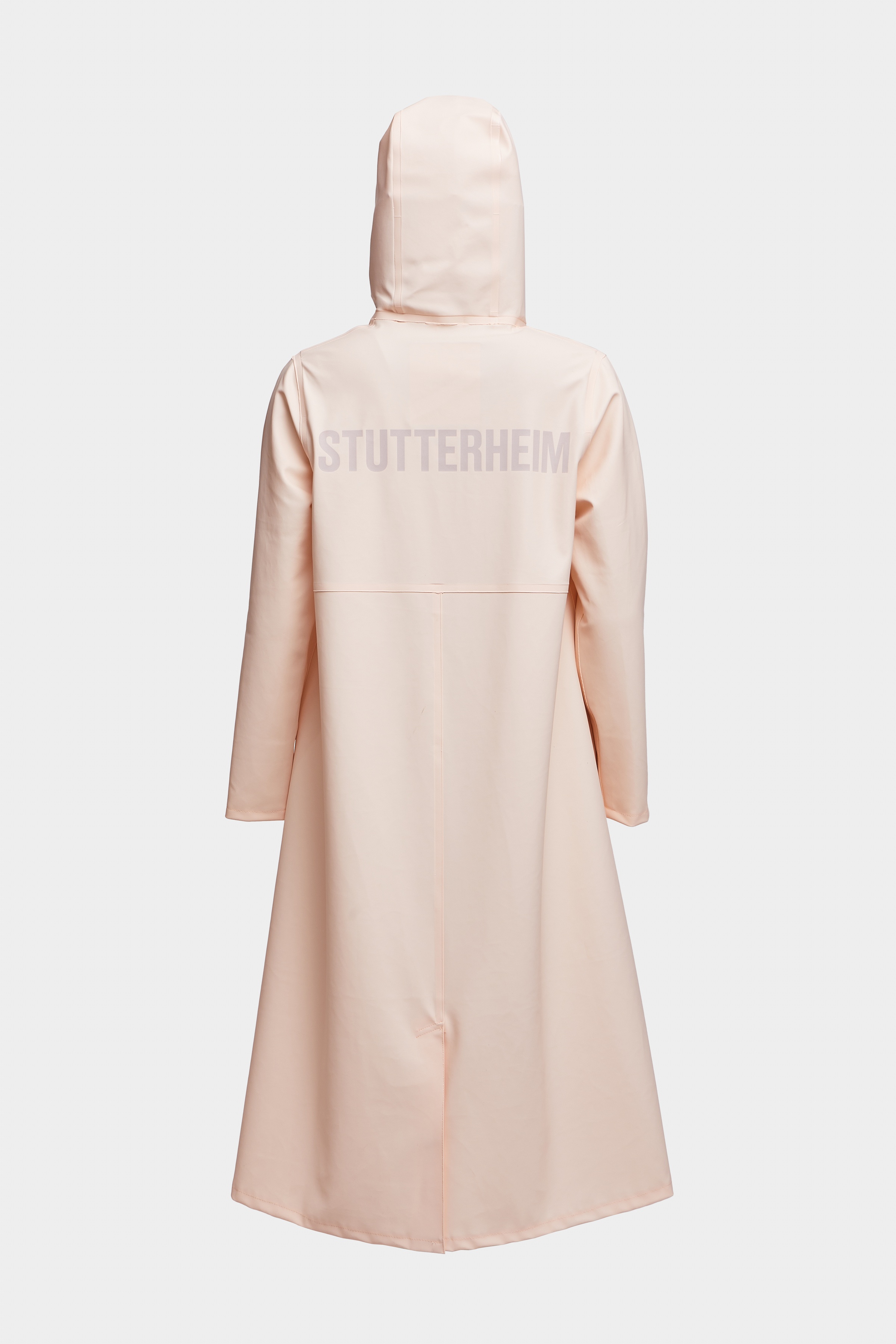 Mosebacke Long Print Raincoat Peach - 6