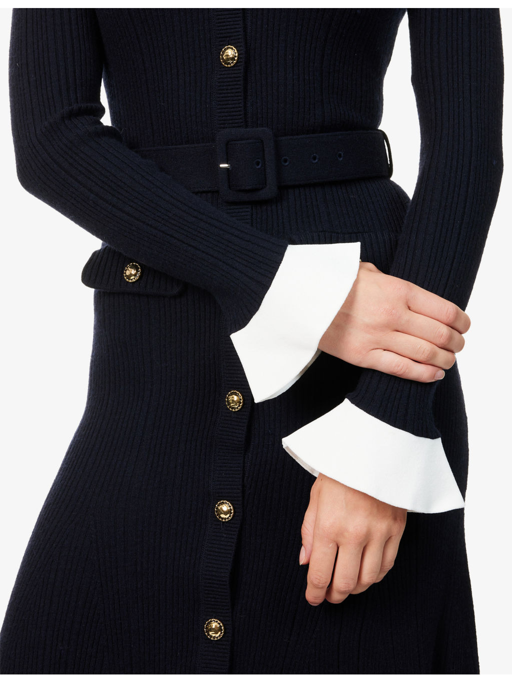 Viscose Knit Midi Dress - 5