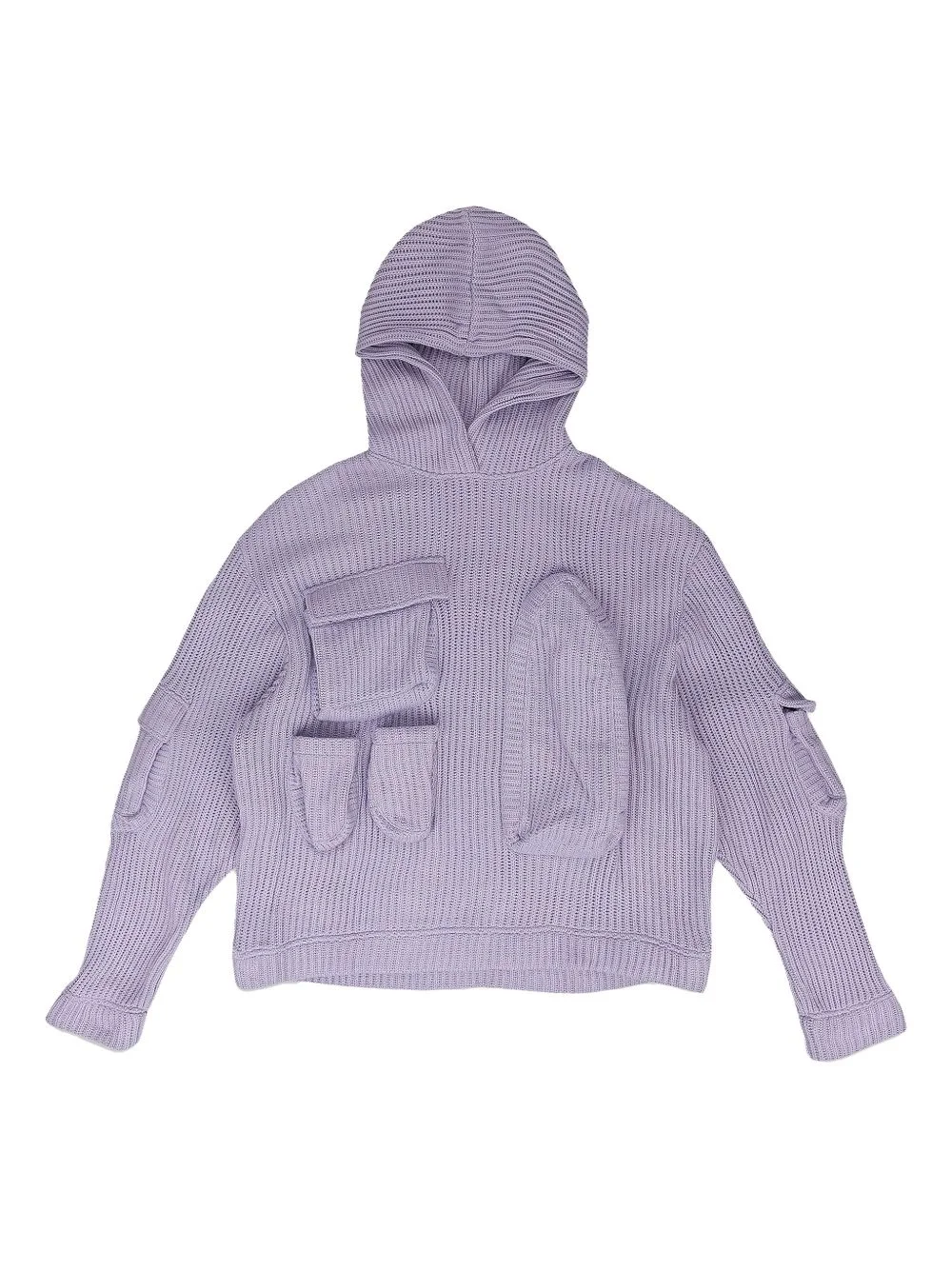multi-pocket hoodie - 1