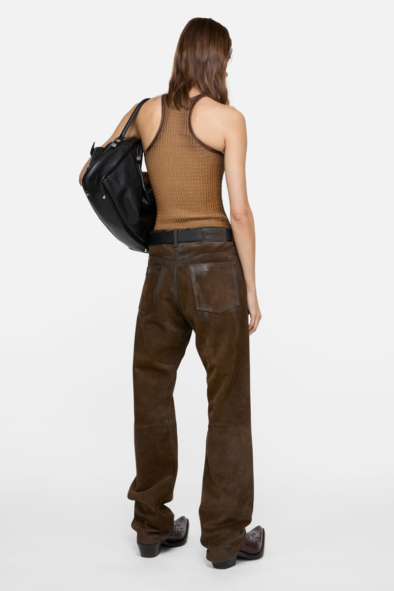 Suede trousers - Coffee brown 3