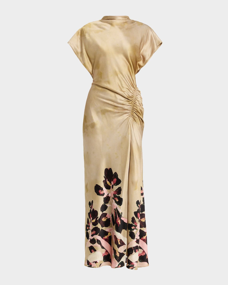 Beckford Printed Satin Maxi Dress 1
