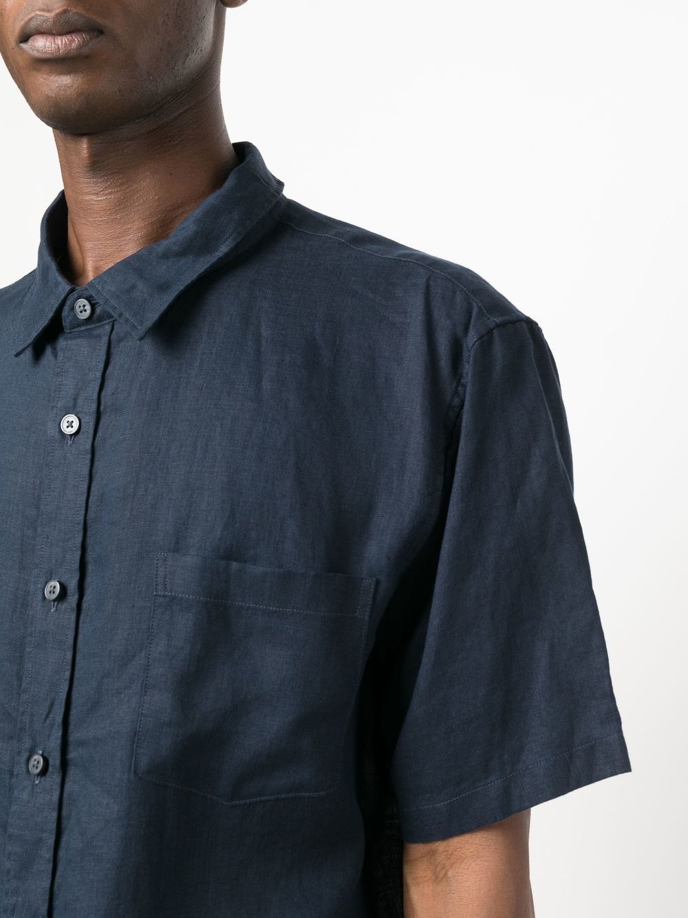 chest patch-pocket detail shirt - 5
