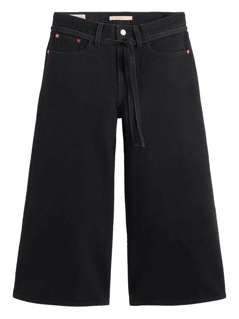 tie-belt cotton jeans 1