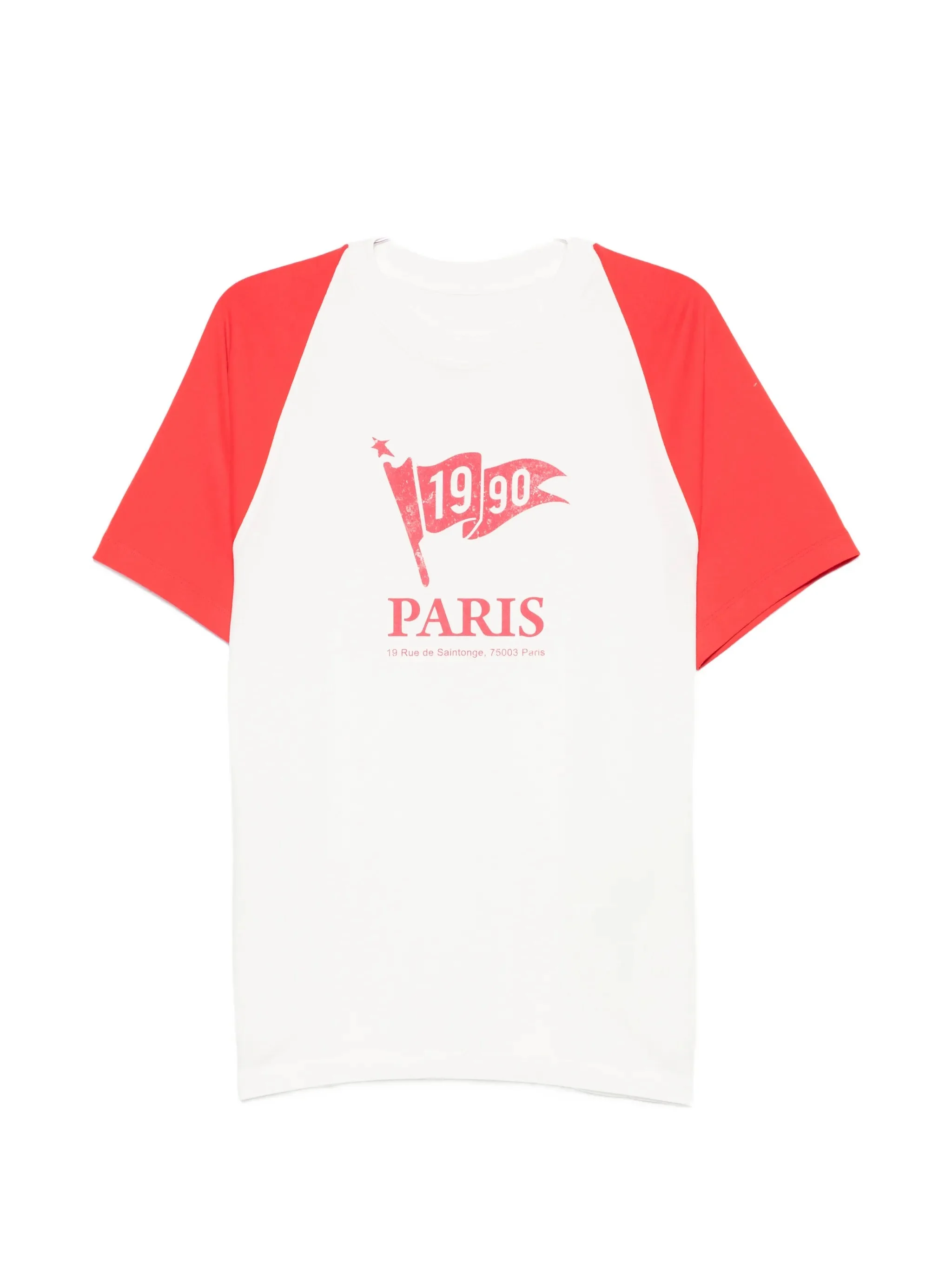 System Raglan-sleeve Graphic-print T-shirt - 1