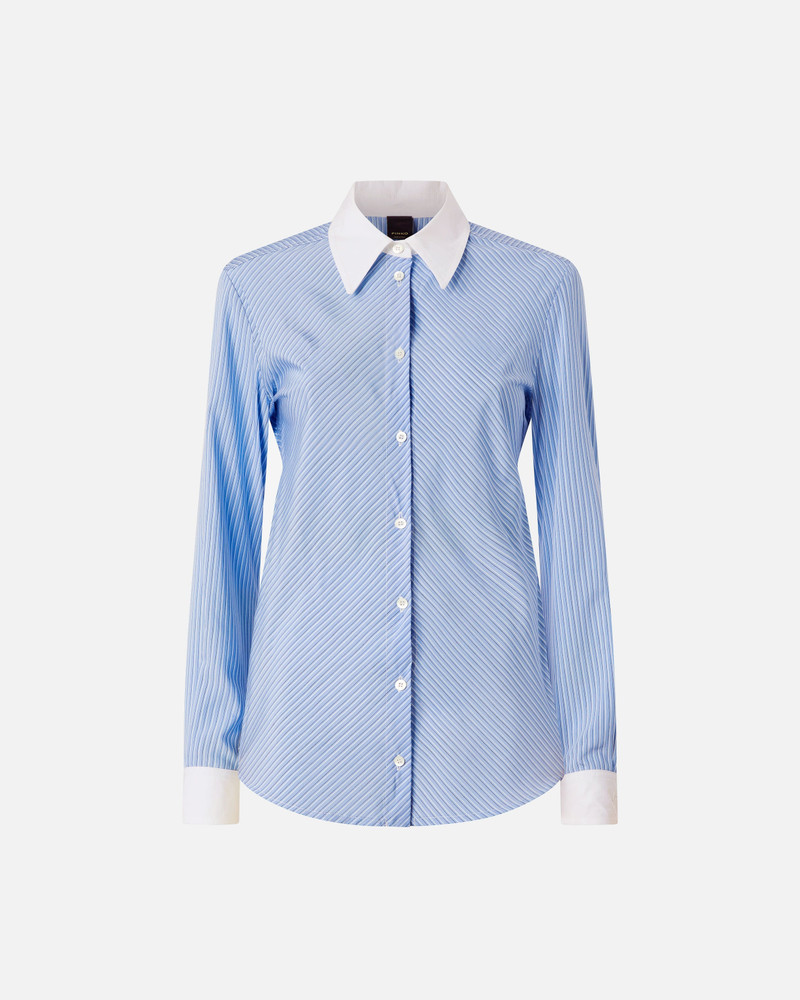 SHIRT WITH CONTRASTING COLLAR AND CUFFS 1