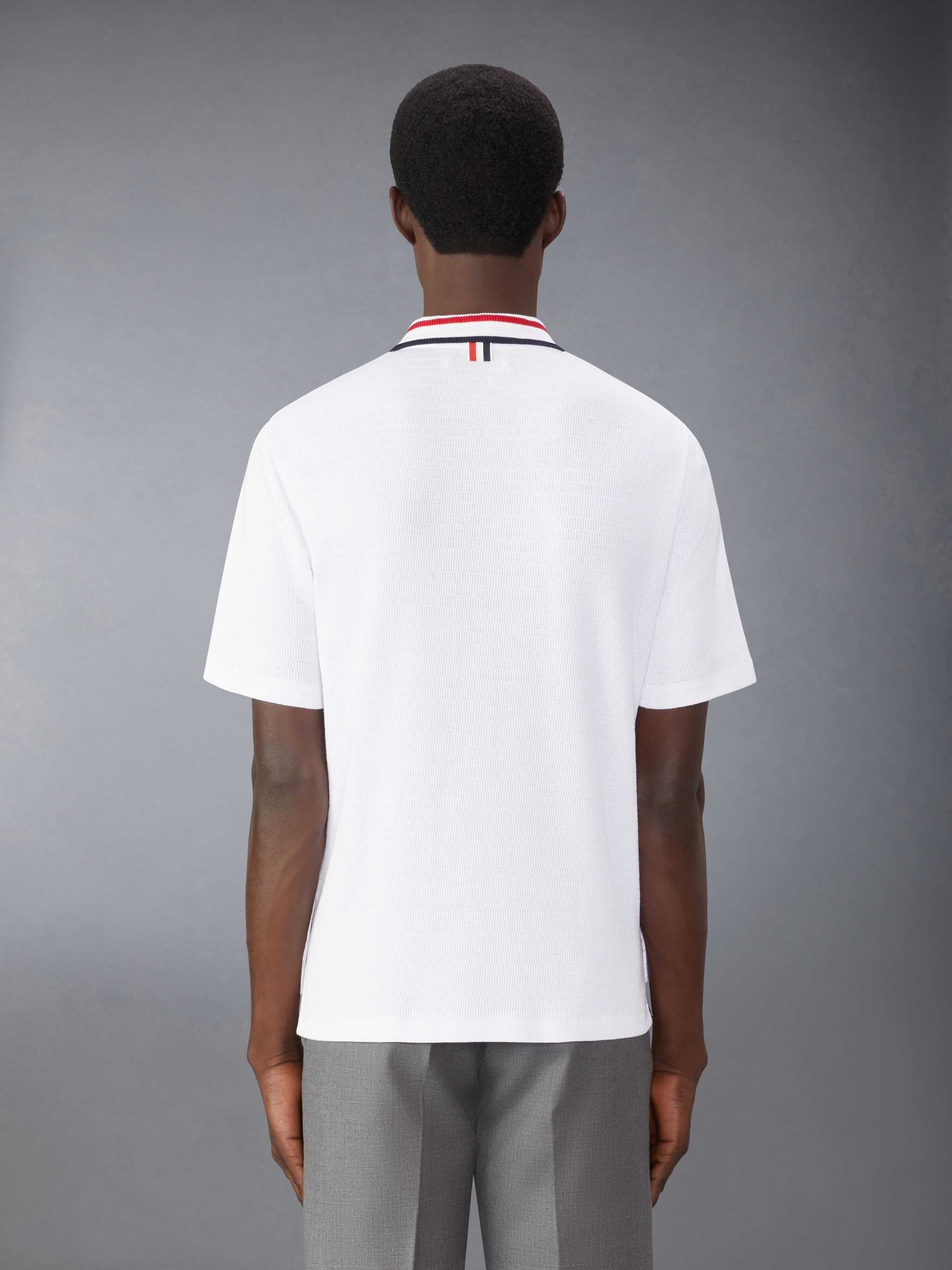 RWB-stripe cotton shirt - 2