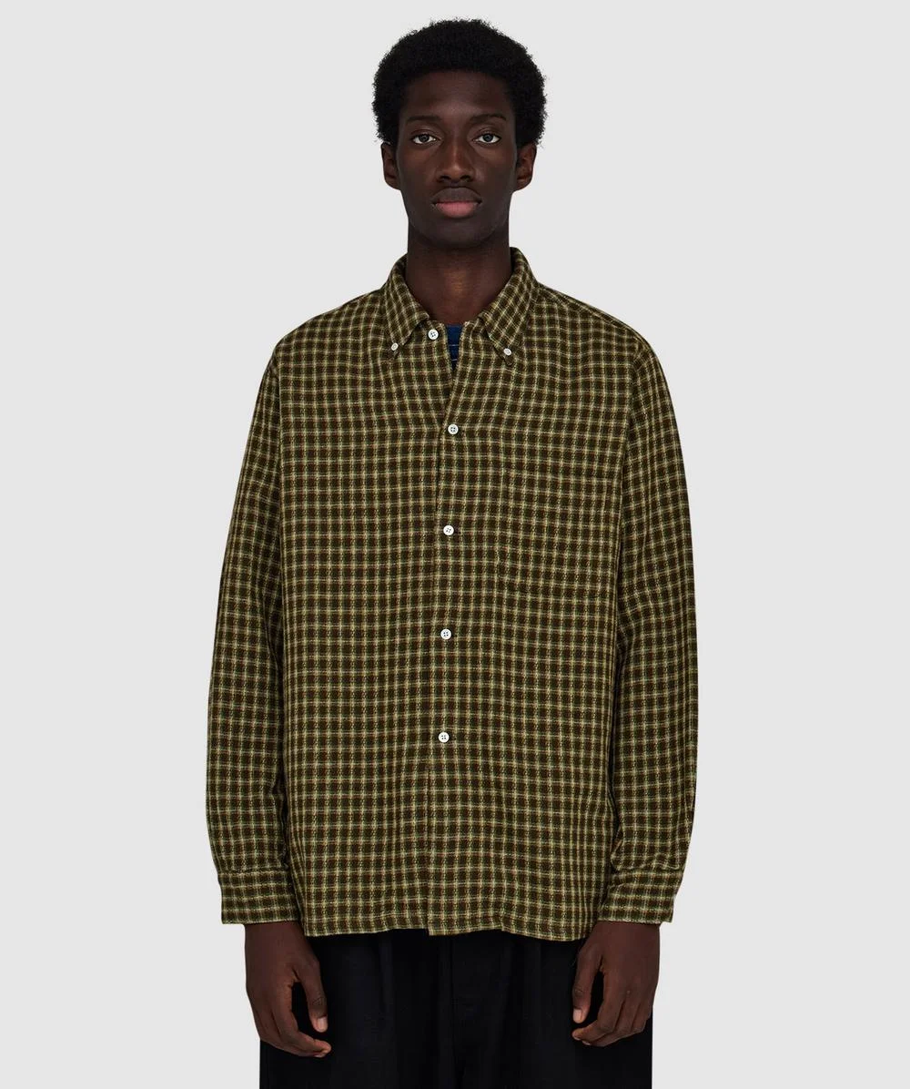 Open B.D. panama plaid double face shirt - 1