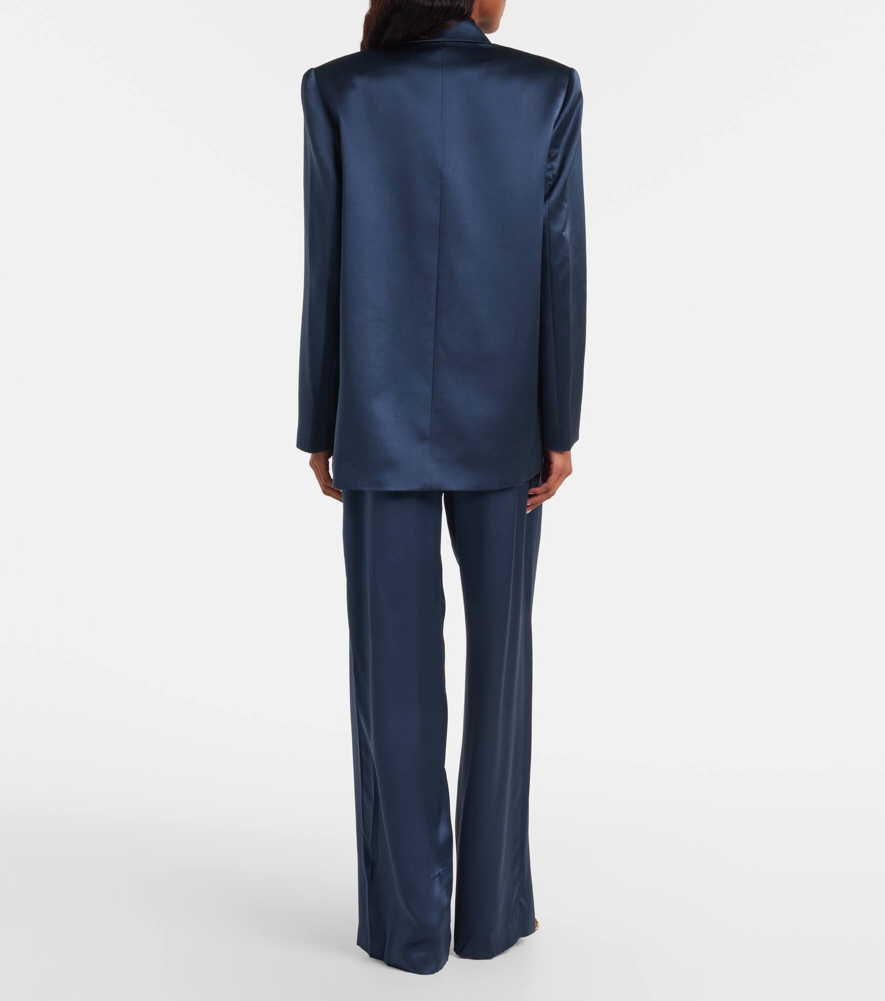Oversized silk blazer - 3
