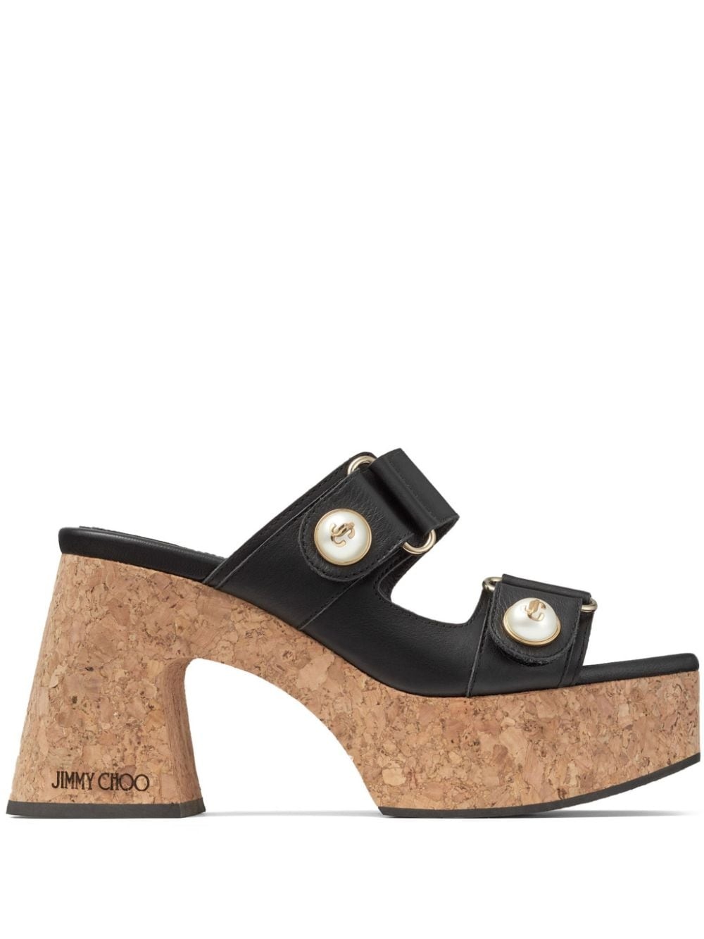 Fayence 95mm leather platform sandals - 1