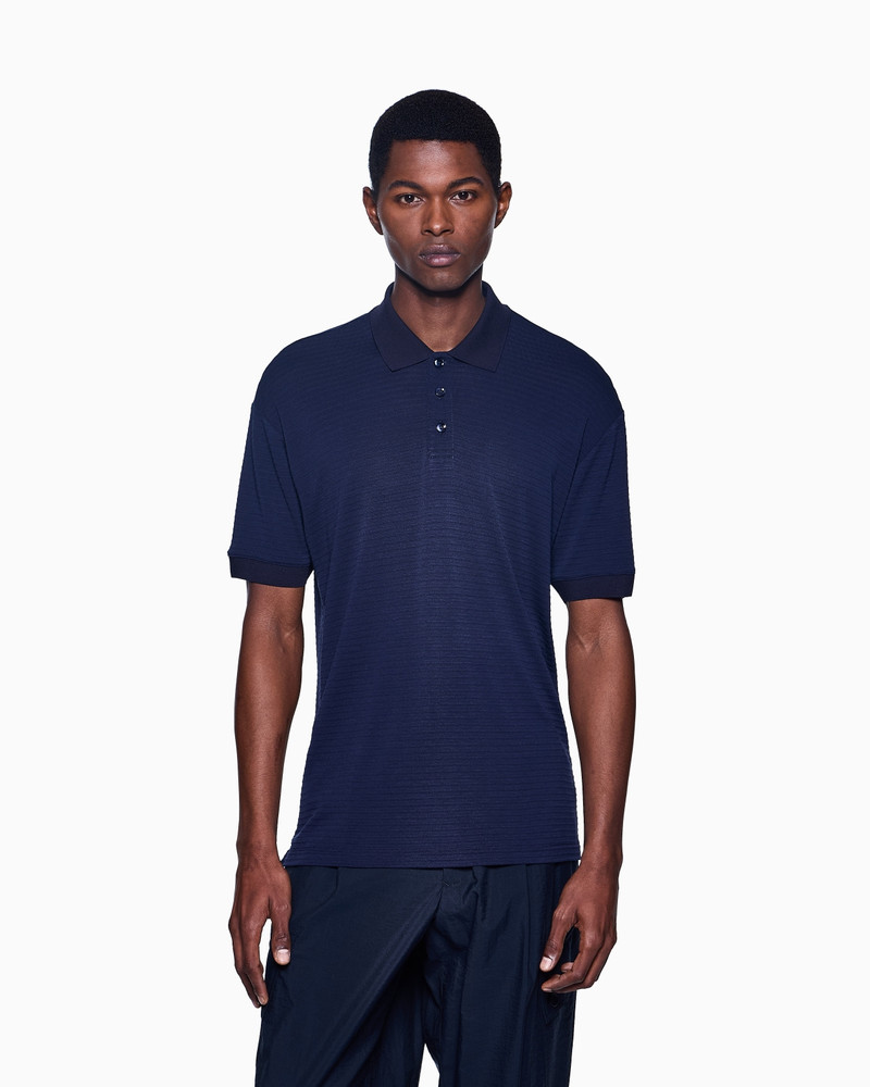 GIORGIO ARMANI EMBROIDERED VISCOSE POLO SHIRT outlook