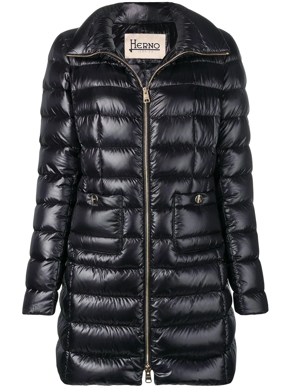 mid-length puffer jacket - 1