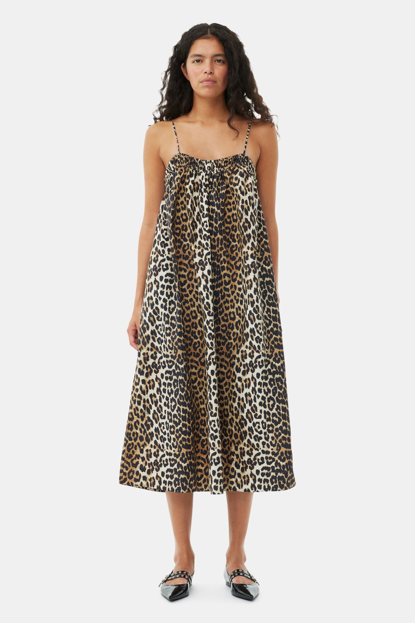 LEOPARD MIDI STRAP DRESS - 2