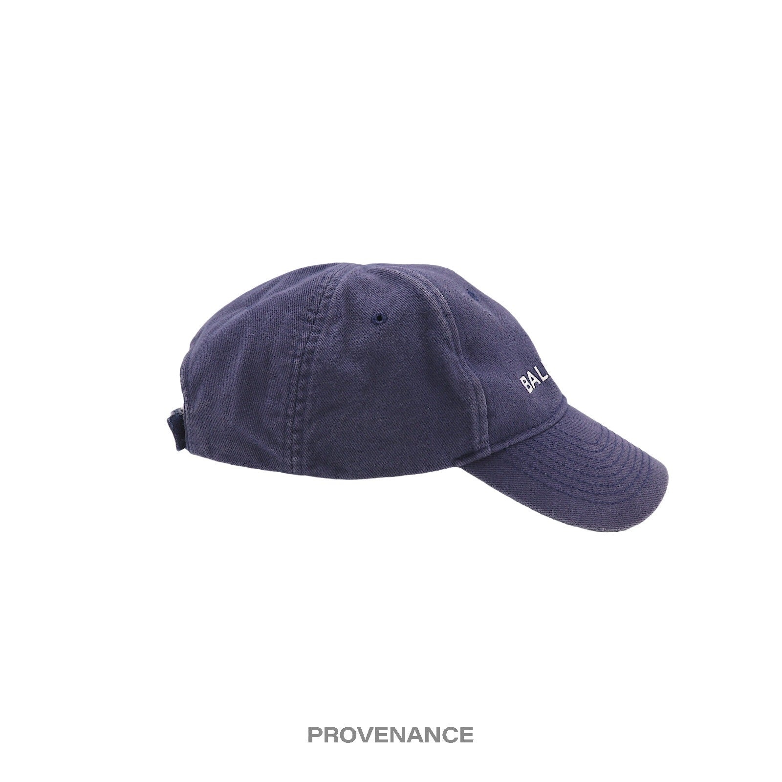 Balenciaga Embroidered Logo Cap - Washed Navy - 5