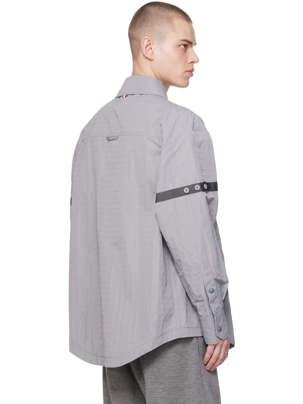 Gray Patch Pocket Jacket - 3