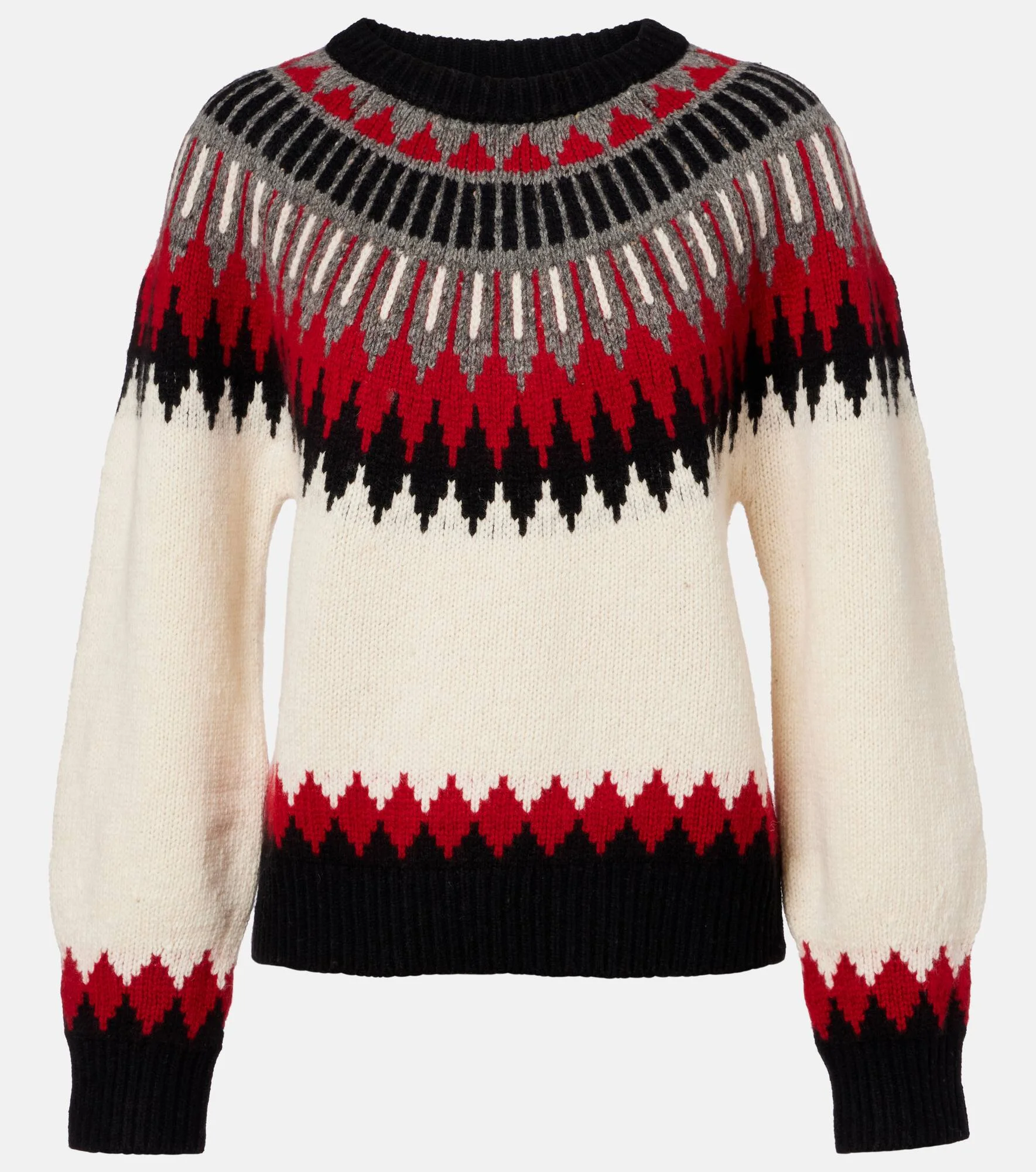 Fair Isle wool and cashmere sweater - 1