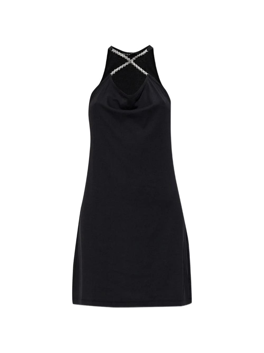chain-detail halterneck dress - 1