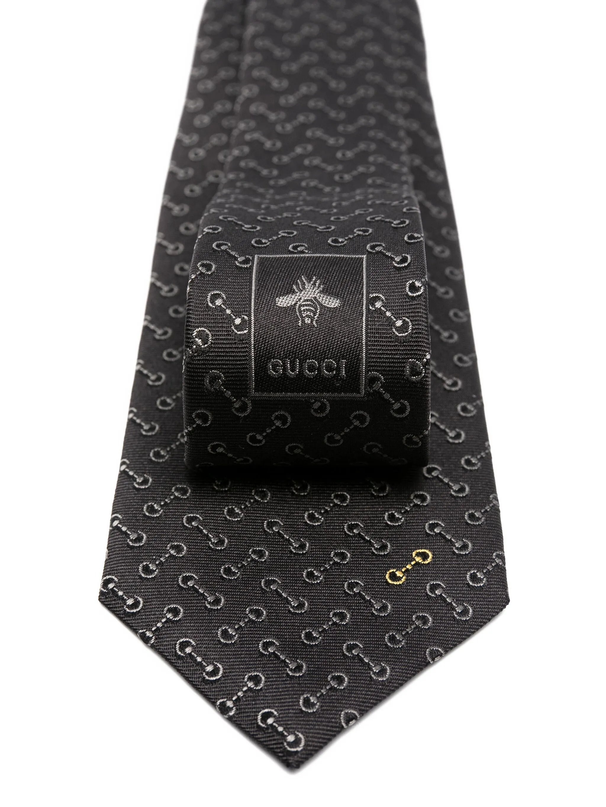 Gucci Horsebit-embroidered Silk Tie - 2