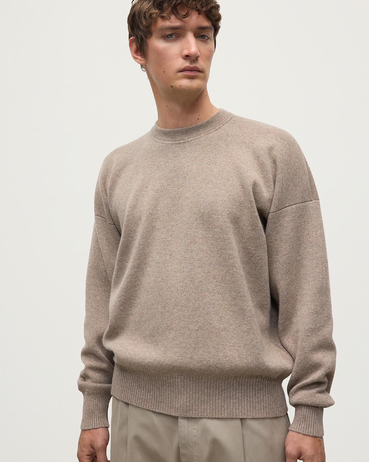 Relaxed Milano Stitch Brown Jumper - 5