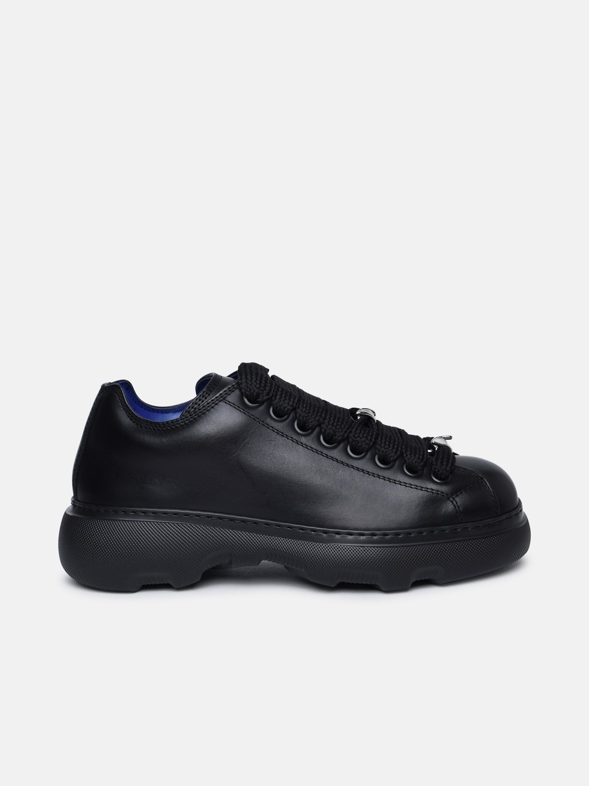 レビュー高評価の商品！ Burberry 'RANGER' BLACK LEATHER SNEAKERS | lungolivigno 靴