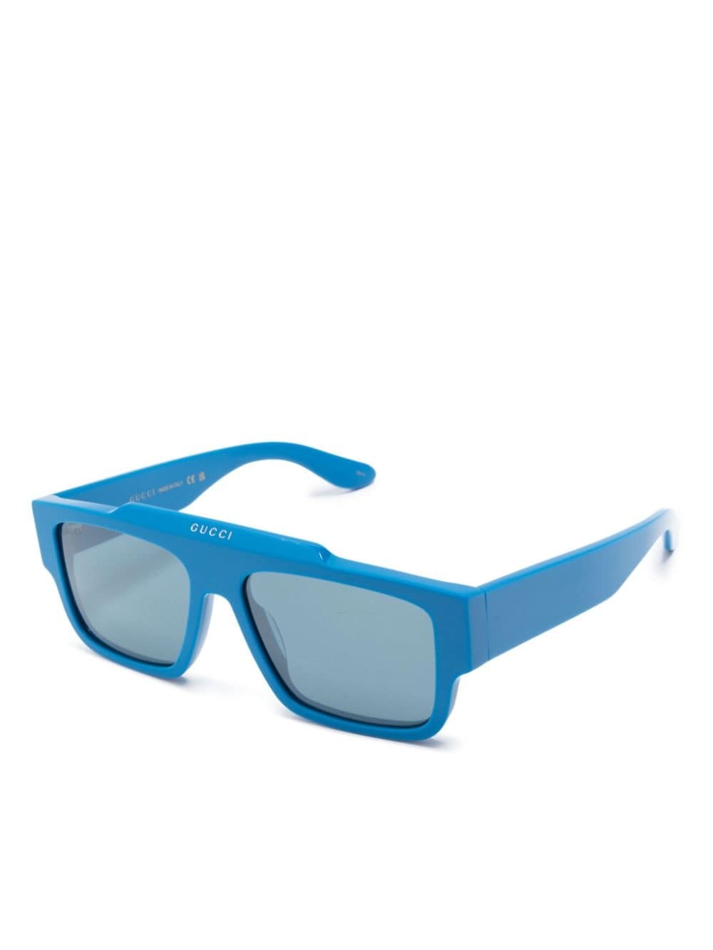 logo-print square-frame sunglasses - 2